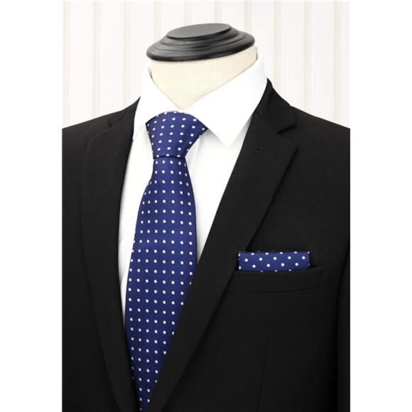 Mens Ties and Pocket Square Set Business Elegant Ties for Men Classic - Picture 3 of 6